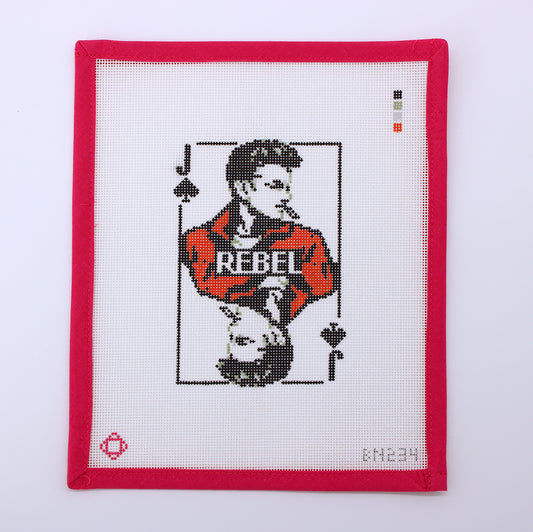 James Dean Movie Card Needlepoint Canvas