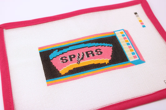 Spurs Matchbox Needlepoint Canvas