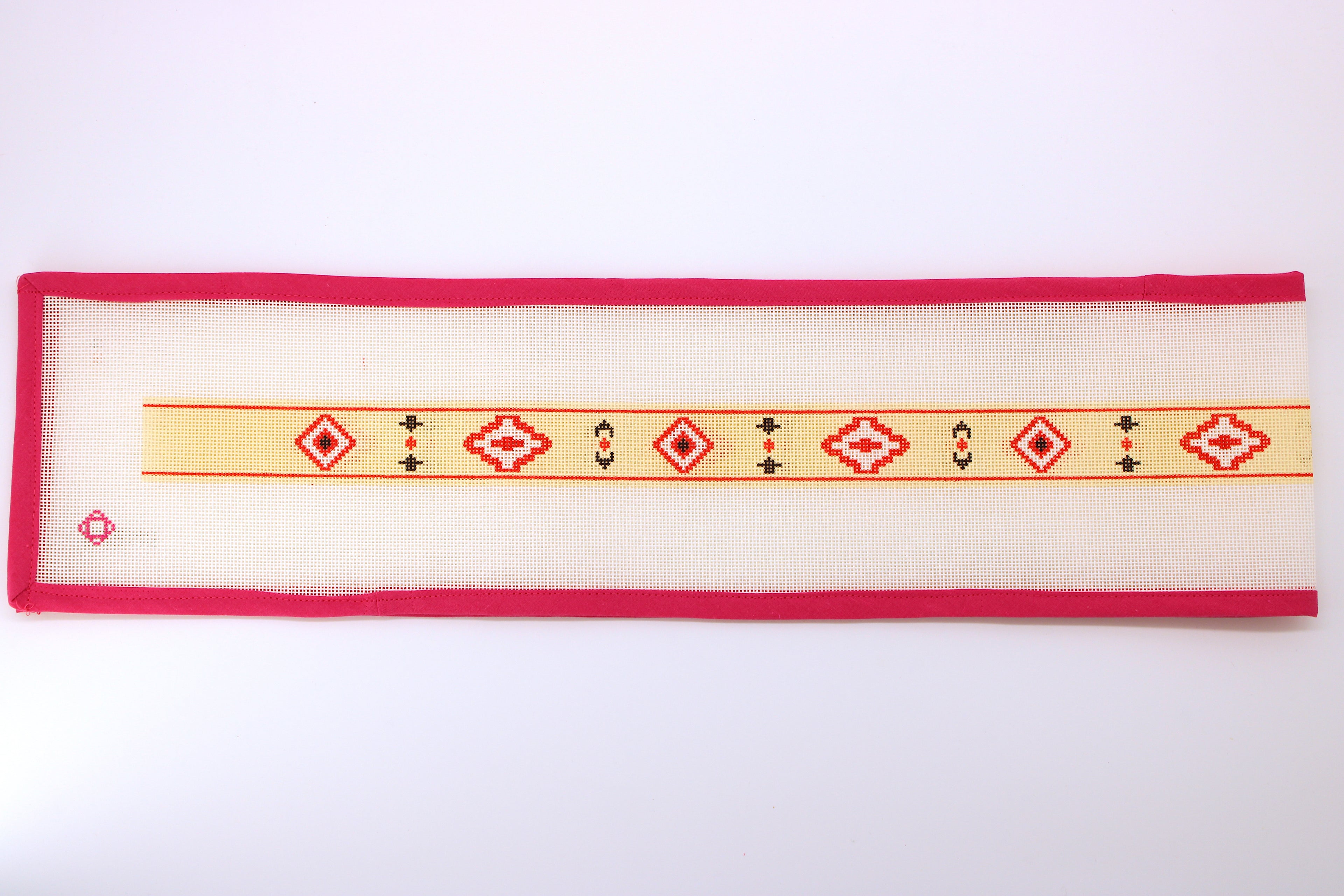 Red Southwestern Belt Needlepoint Canvas