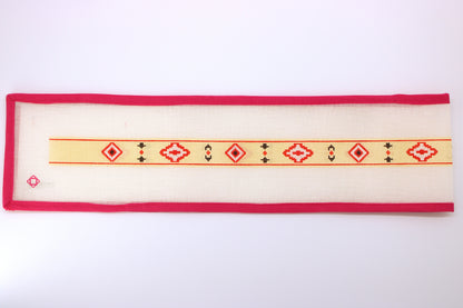 Red Southwestern Belt Needlepoint Canvas