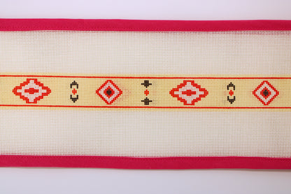 Red Southwestern Belt Needlepoint Canvas