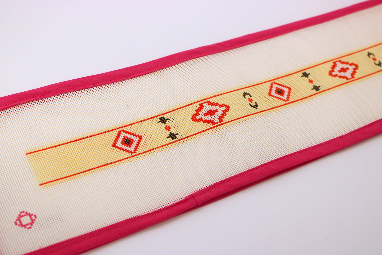 Red Southwestern Belt Needlepoint Canvas