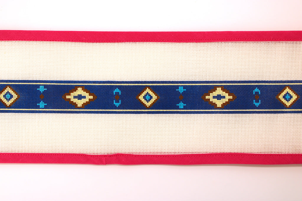 Blue Southwestern Belt Needlepoint Canvas