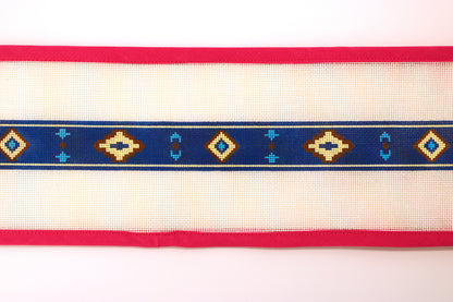 Blue Southwestern Belt Needlepoint Canvas