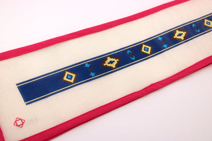 Blue Southwestern Belt Needlepoint Canvas