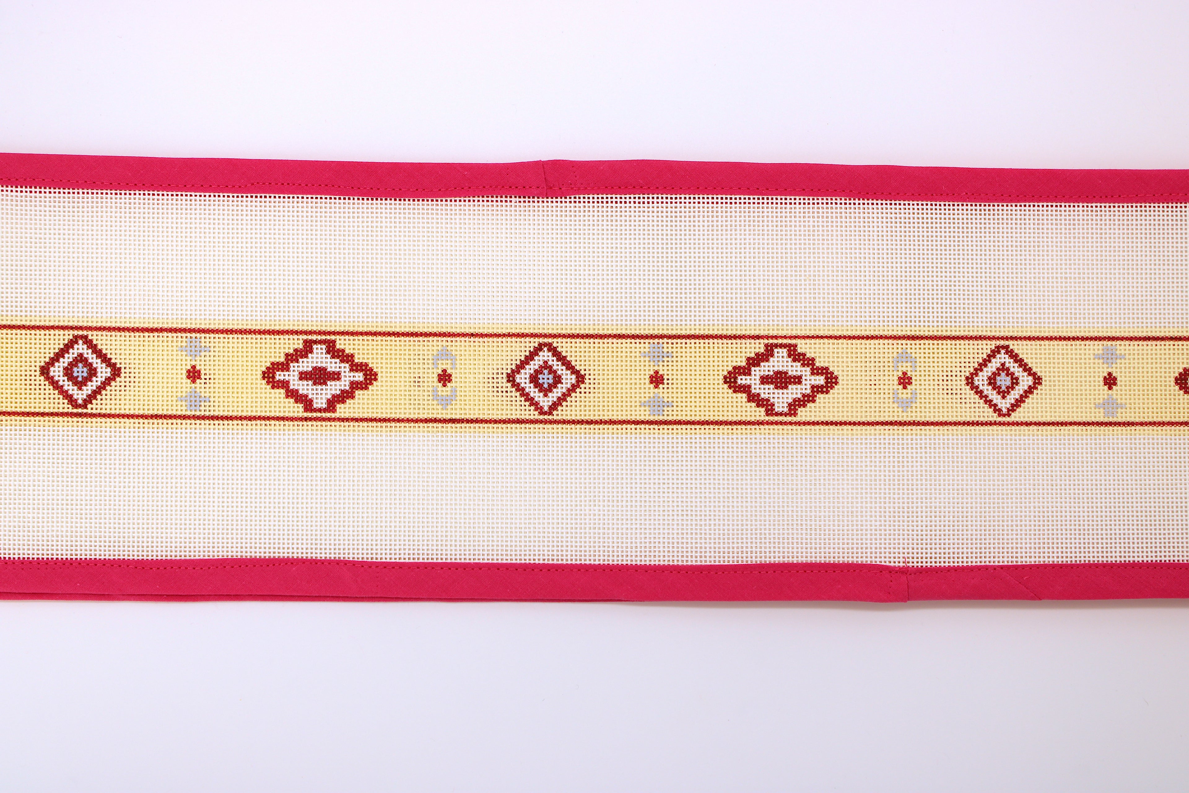 Maroon Southwestern Belt Needlepoint Canvas