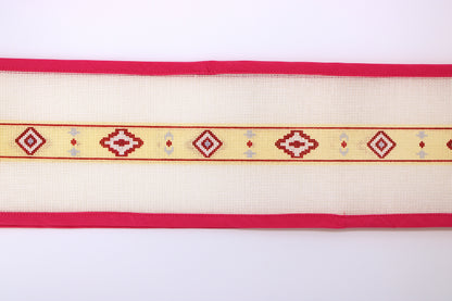 Maroon Southwestern Belt Needlepoint Canvas