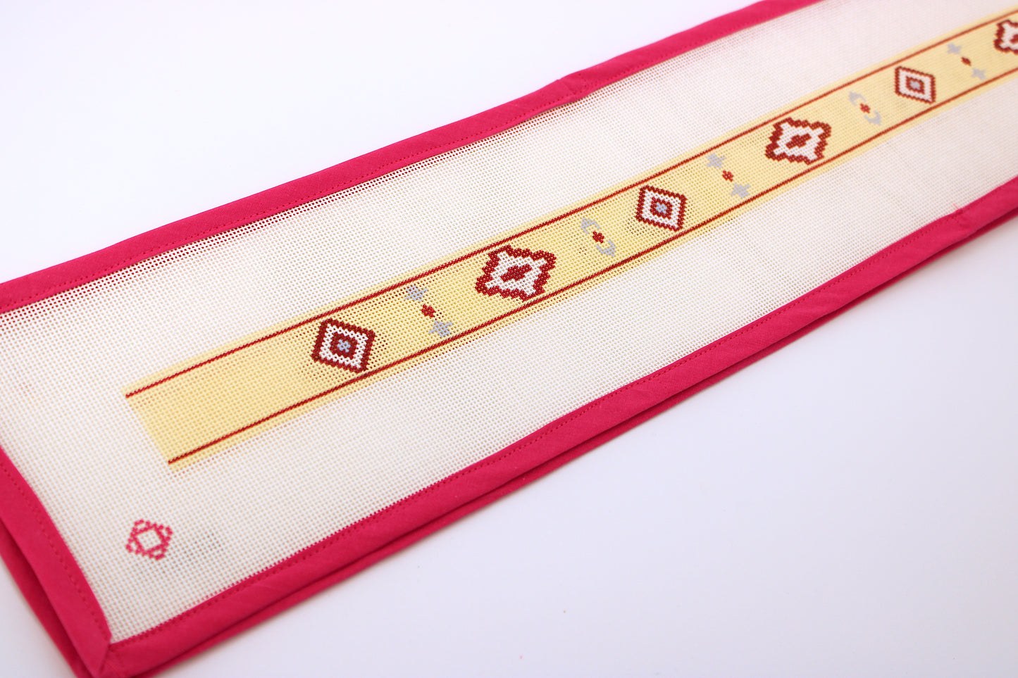 Maroon Southwestern Belt Needlepoint Canvas