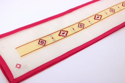 Maroon Southwestern Belt Needlepoint Canvas