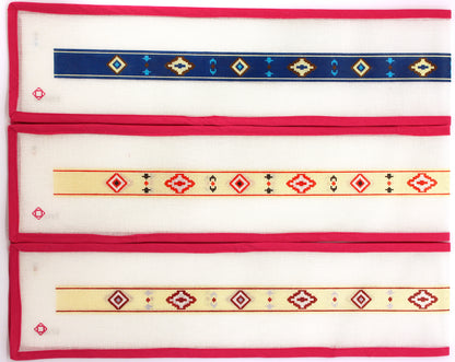 Maroon Southwestern Belt Needlepoint Canvas