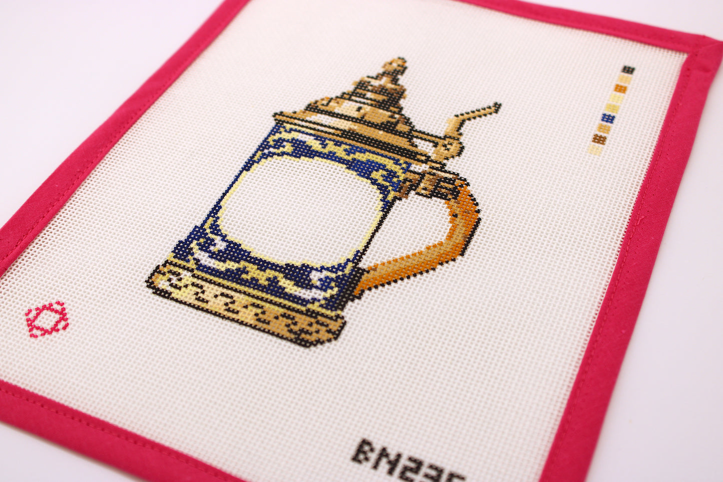 German Beer Stein Needlepoint Canvas