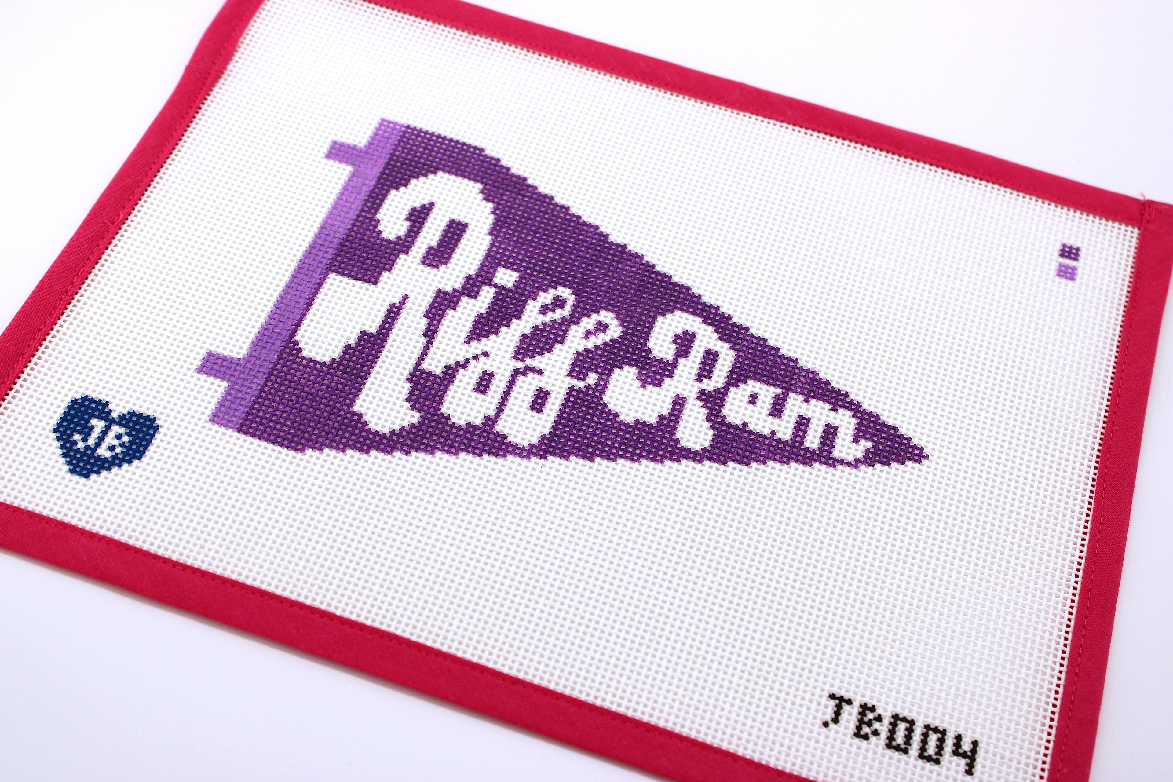Riff Ram Pennant Needlepoint Canvas (Jocelyn Bezner Designs)
