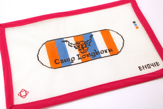 Camp Longhorn Blob Ornament Needlepoint Canvas