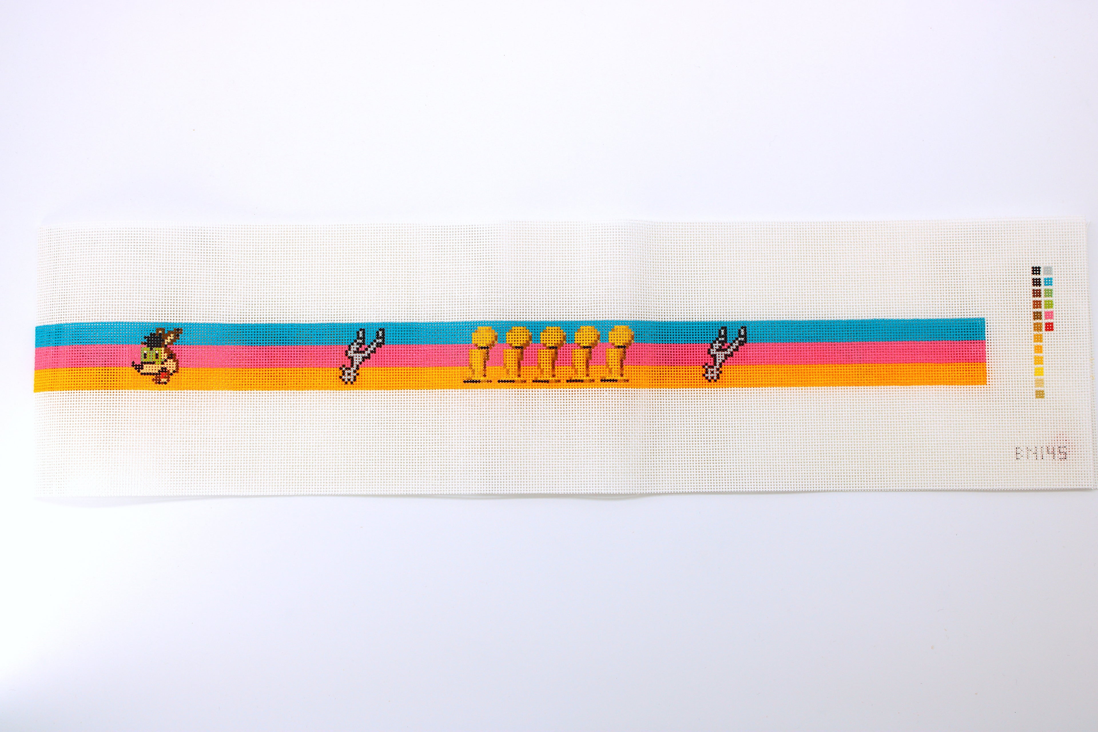 Fiesta Spurs Championship Belt Needlepoint Canvas