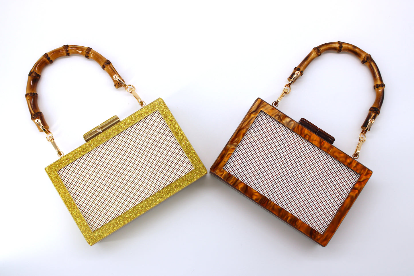Self Finishing Acrylic Clutch (SMOKEY CARAMEL)