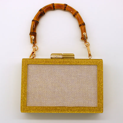Self finishing Acrylic Clutch (GLITTERBUG)