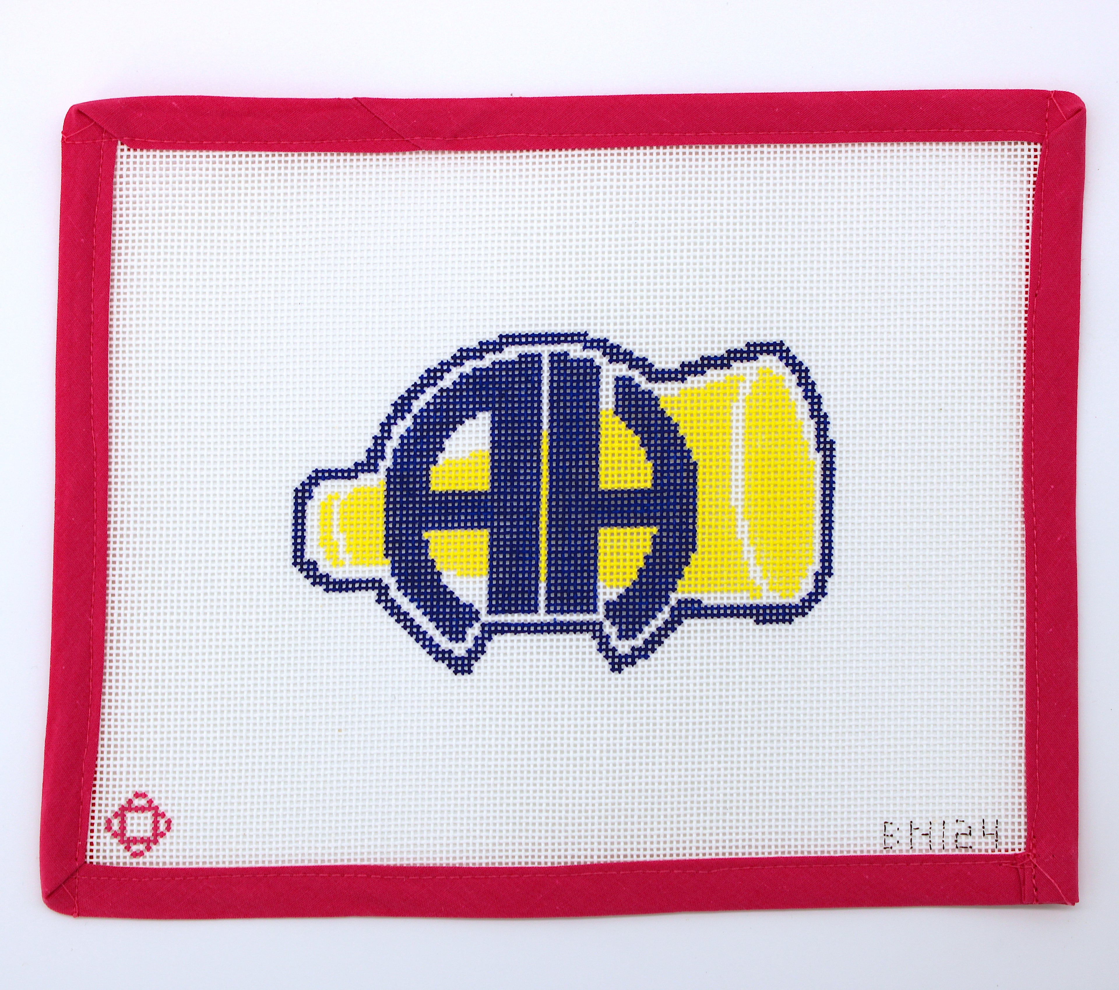 Alamo Heights Cheer Ornament Needlepoint Canvas