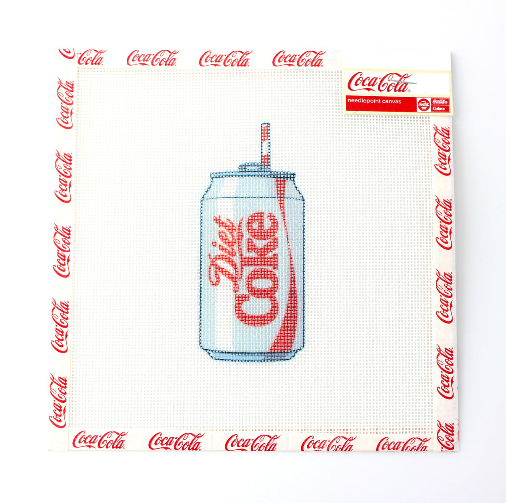 Diet Coke® Can Needlepoint Canvas | Licensed Coca-Cola®