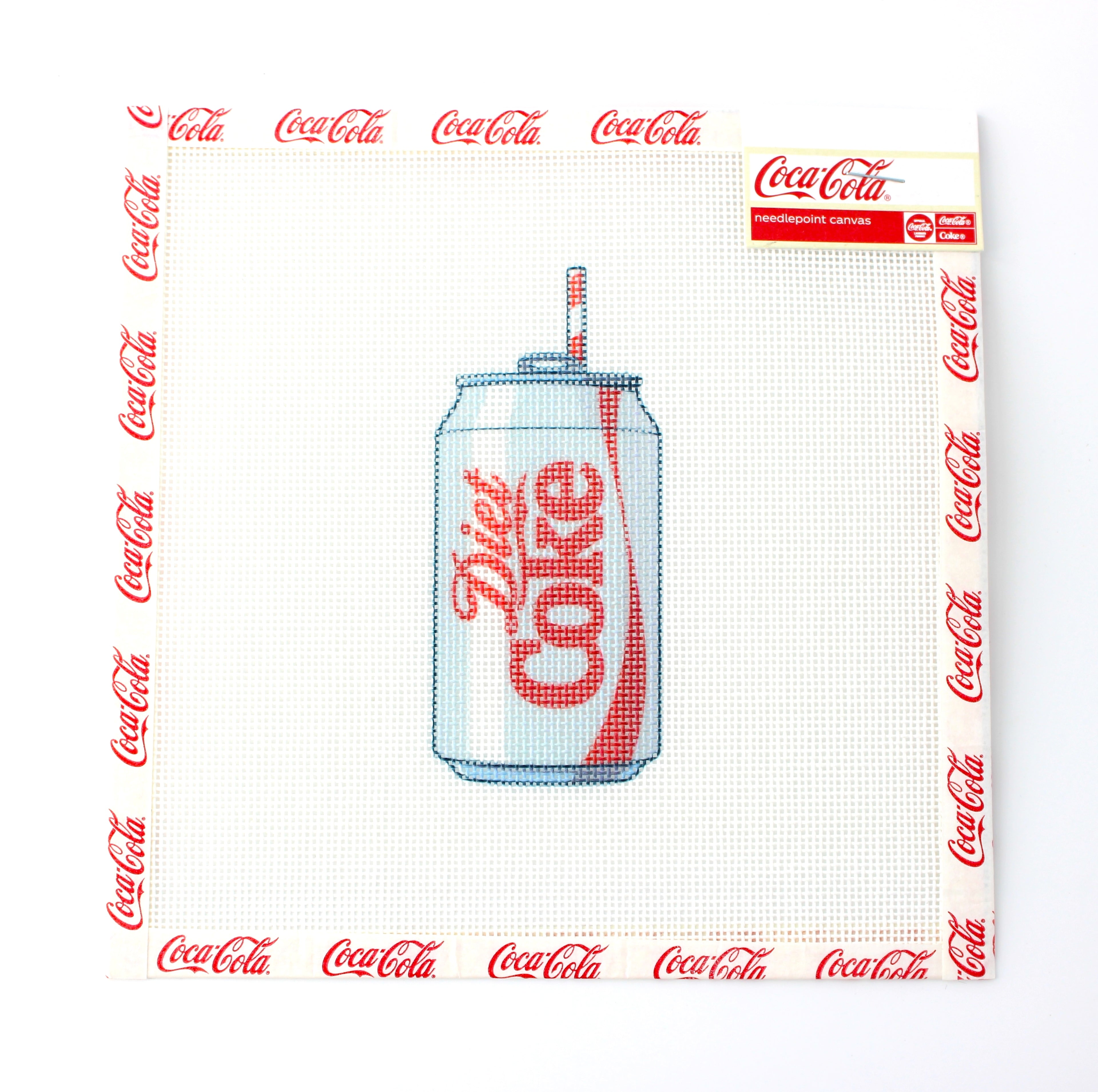 Diet Coke® Can Needlepoint Canvas | Licensed Coca-Cola®