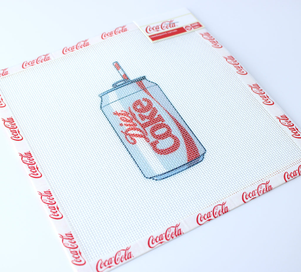 Diet Coke® Can Needlepoint Canvas | Licensed Coca-Cola®
