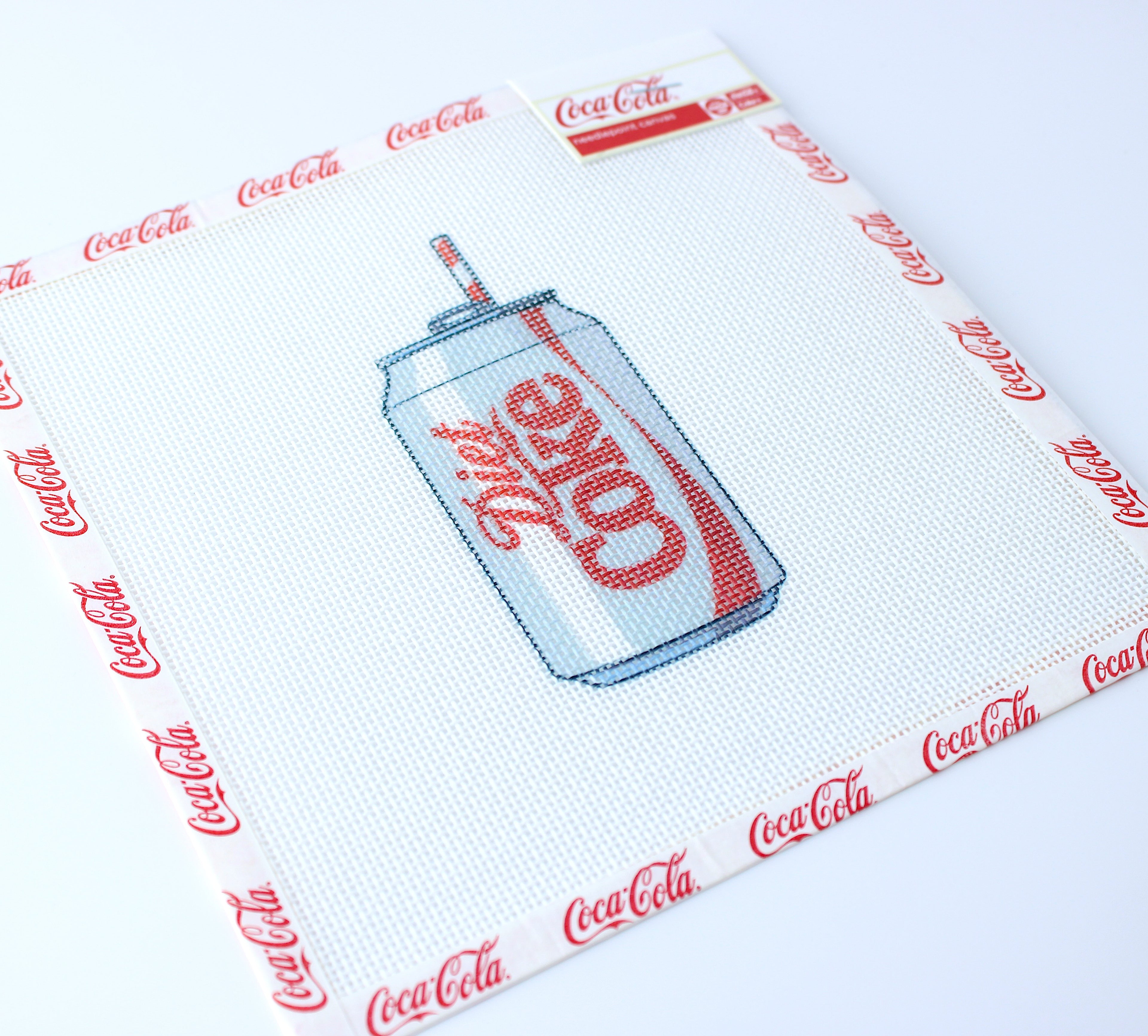 Diet Coke® Can Needlepoint Canvas | Licensed Coca-Cola®