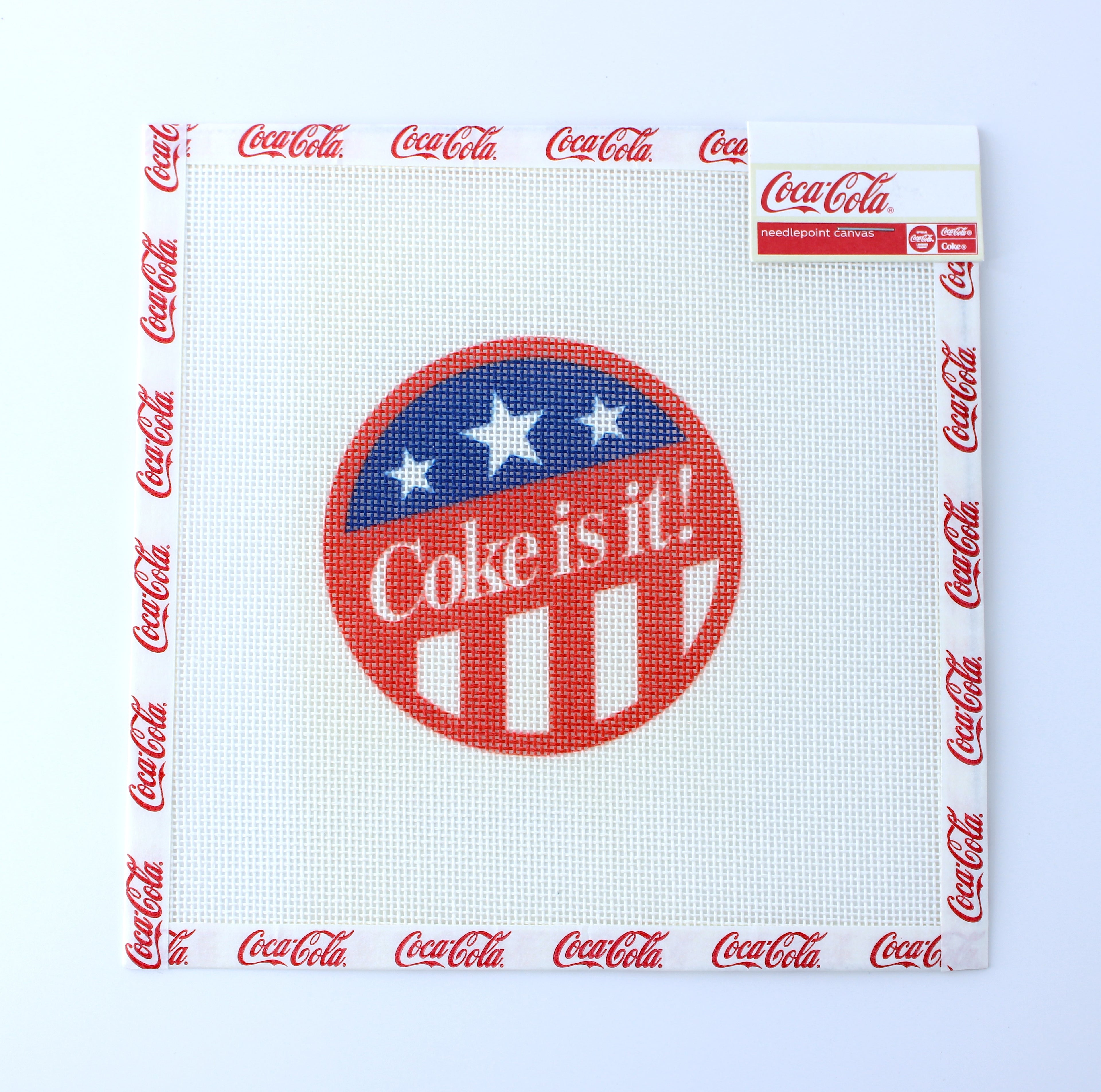 Coke® Is It! Needlepoint Canvas | Licensed Coca-Cola®