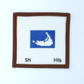 Nantucket on Blue Mini (Silver Needle, Colonial Needle Company)