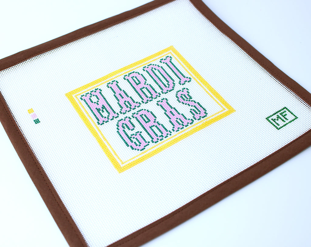 Mardi Gras - Pastel (M F Needlepoint)