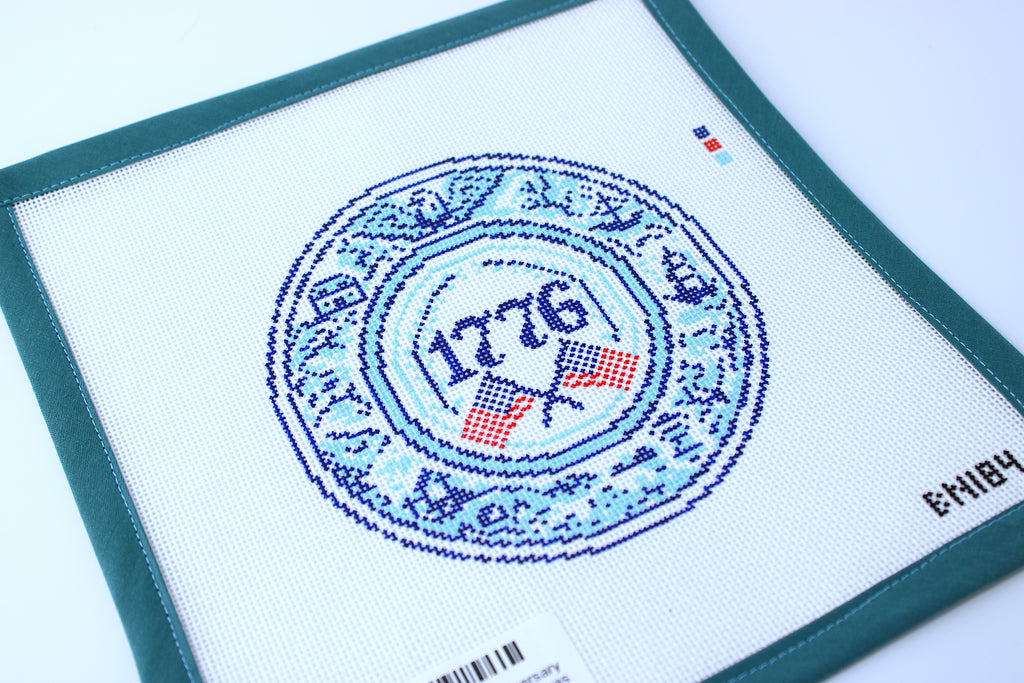 Blue Willow 250th Anniversary Ornament Needlepoint Canvas