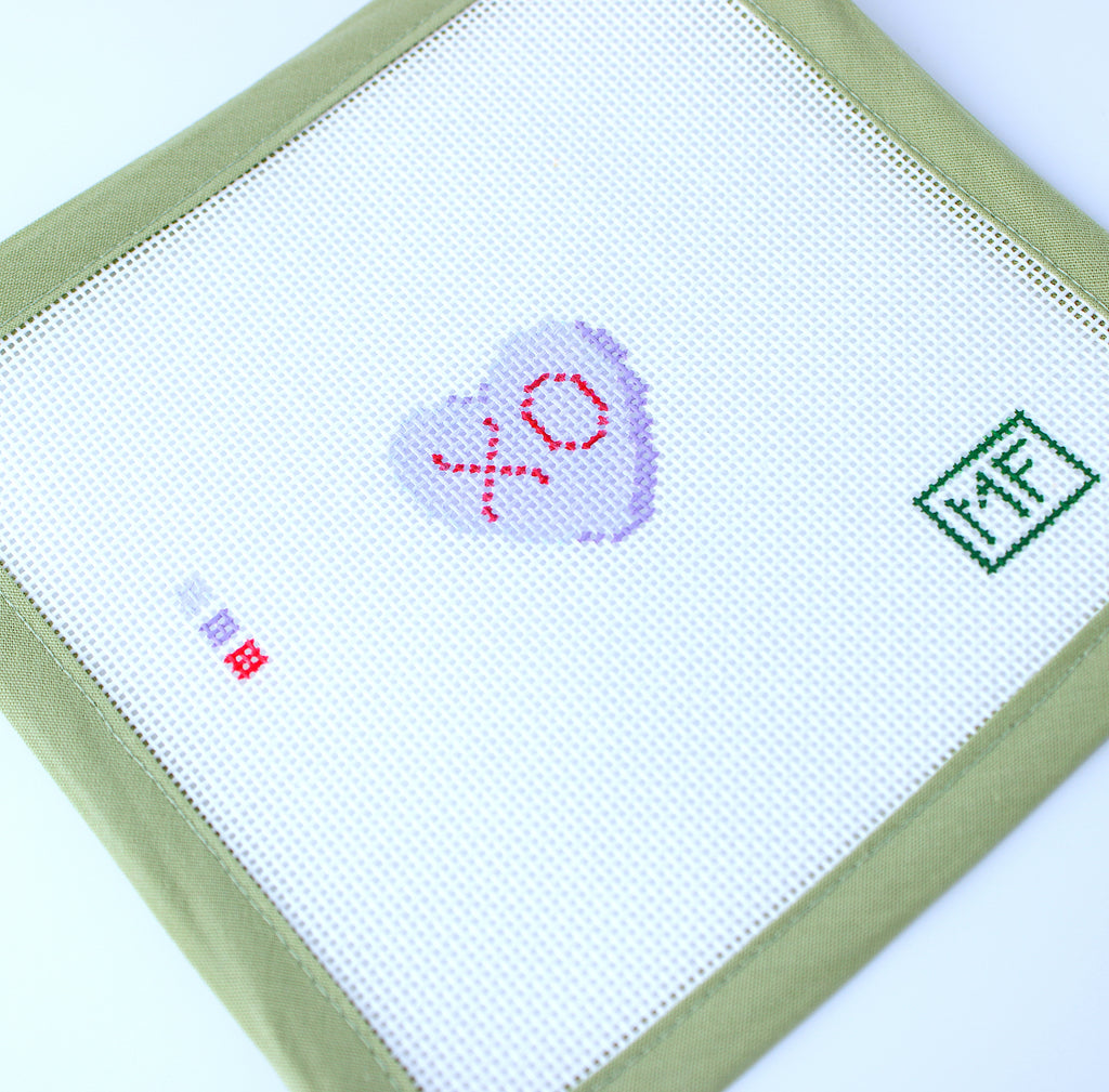 XO Heart Mini (M F Needlepoint)