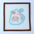 Santa Mug Handpainted Needlepoint Canvas (Mercy Bird)
