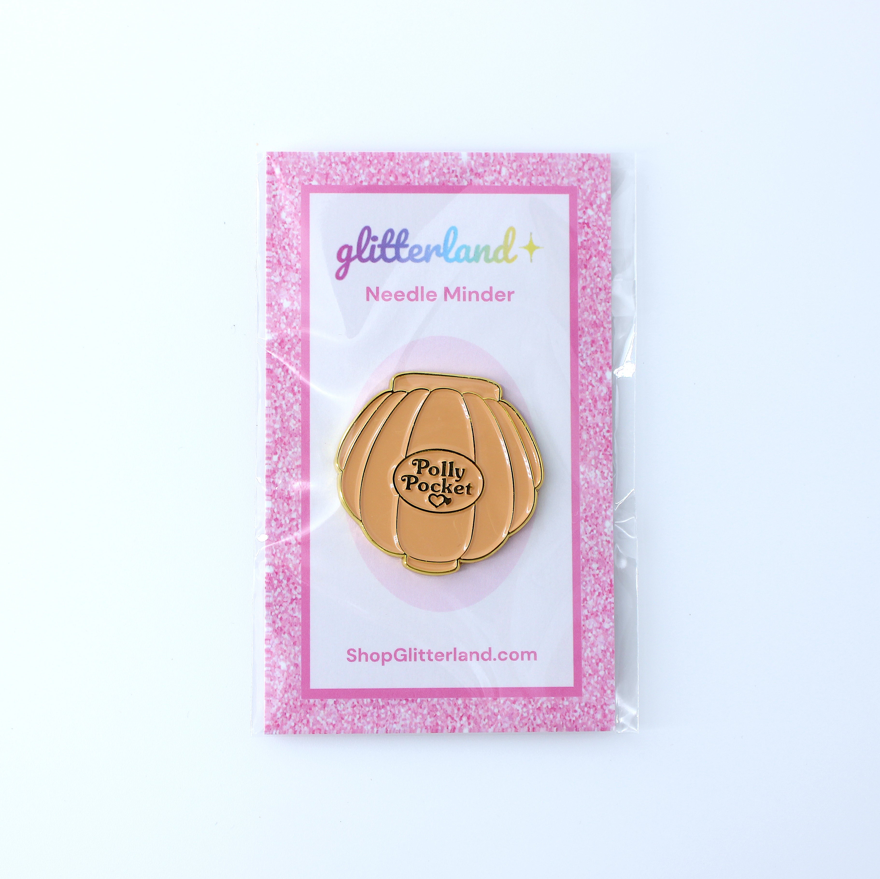 Shell Pocket Doll Compact Needle Minder Magnet (Glitterland)