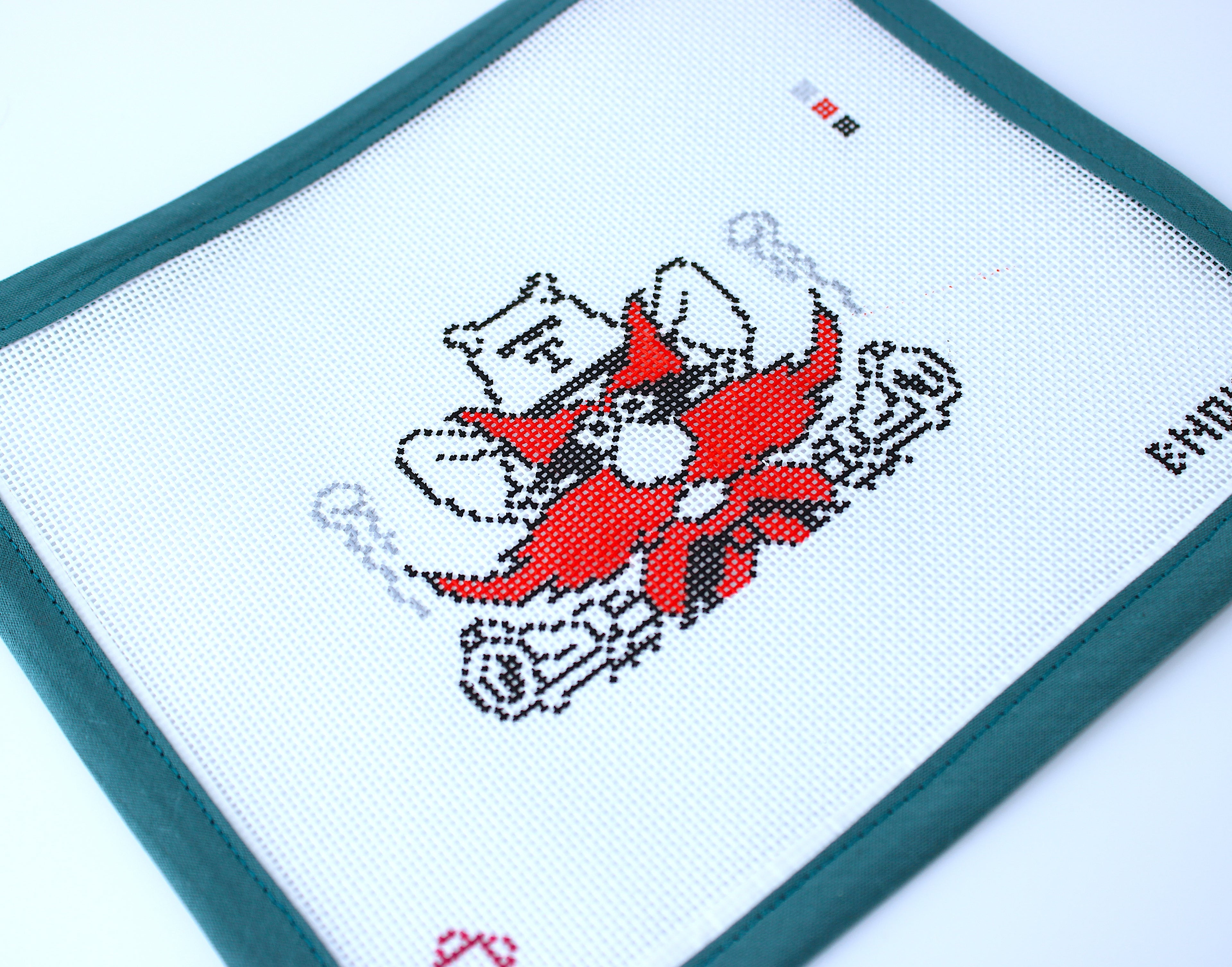Tech Red Raider Needlepoint Canvas