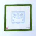 Love Birds Papel Picado Needlepoint Ornament Canvas