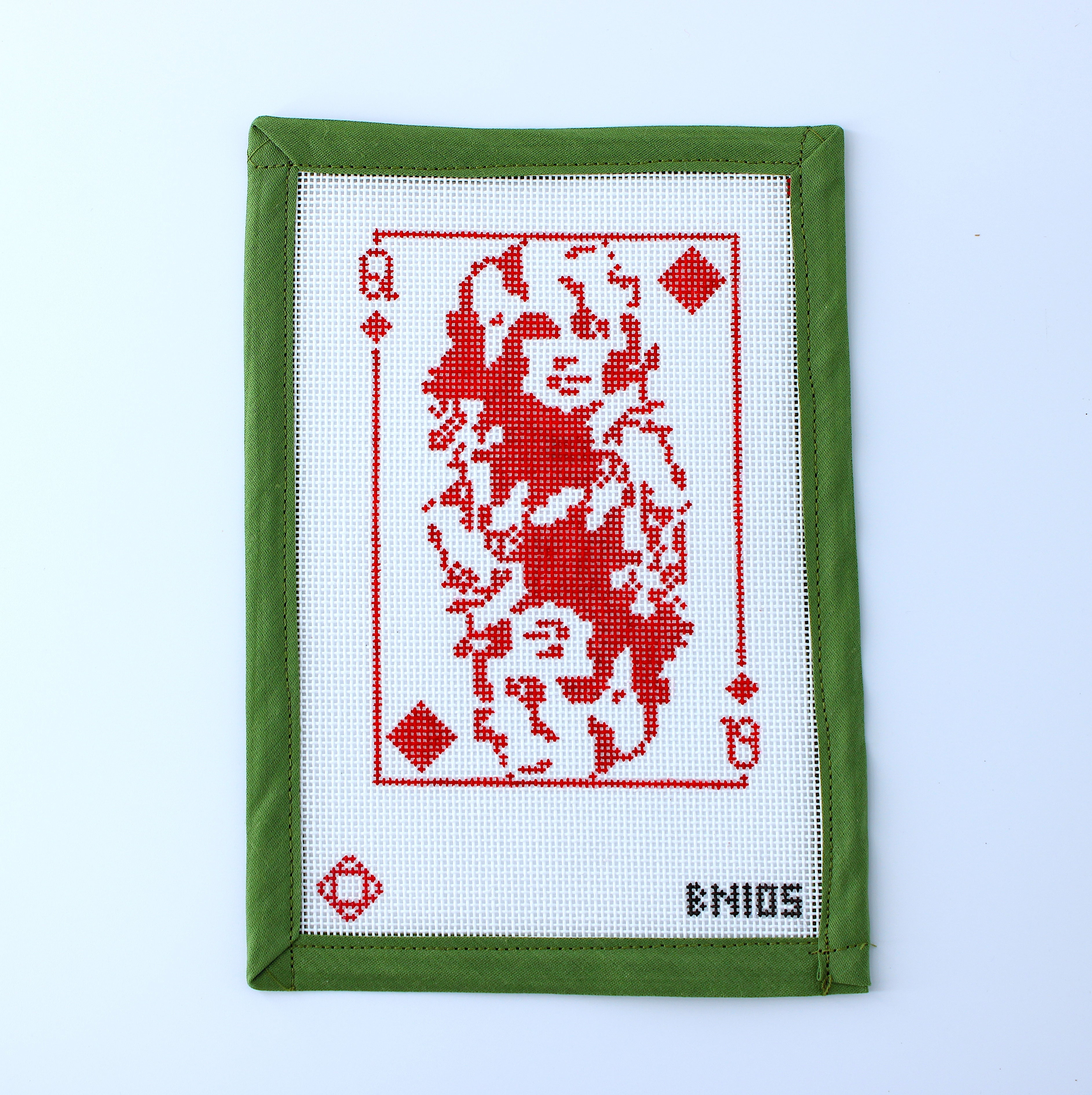 Dolly Parton:Queen of Diamonds Needlepoint Ornament Canvas (Imperfect)