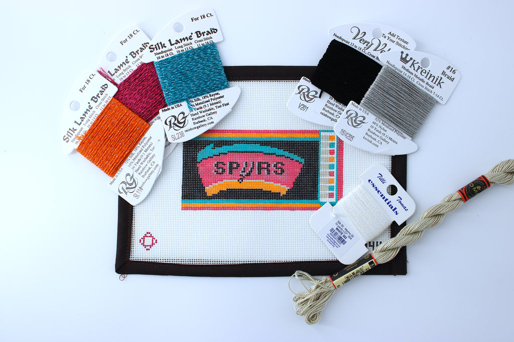 Spurs Matchbox Needlepoint Canvas