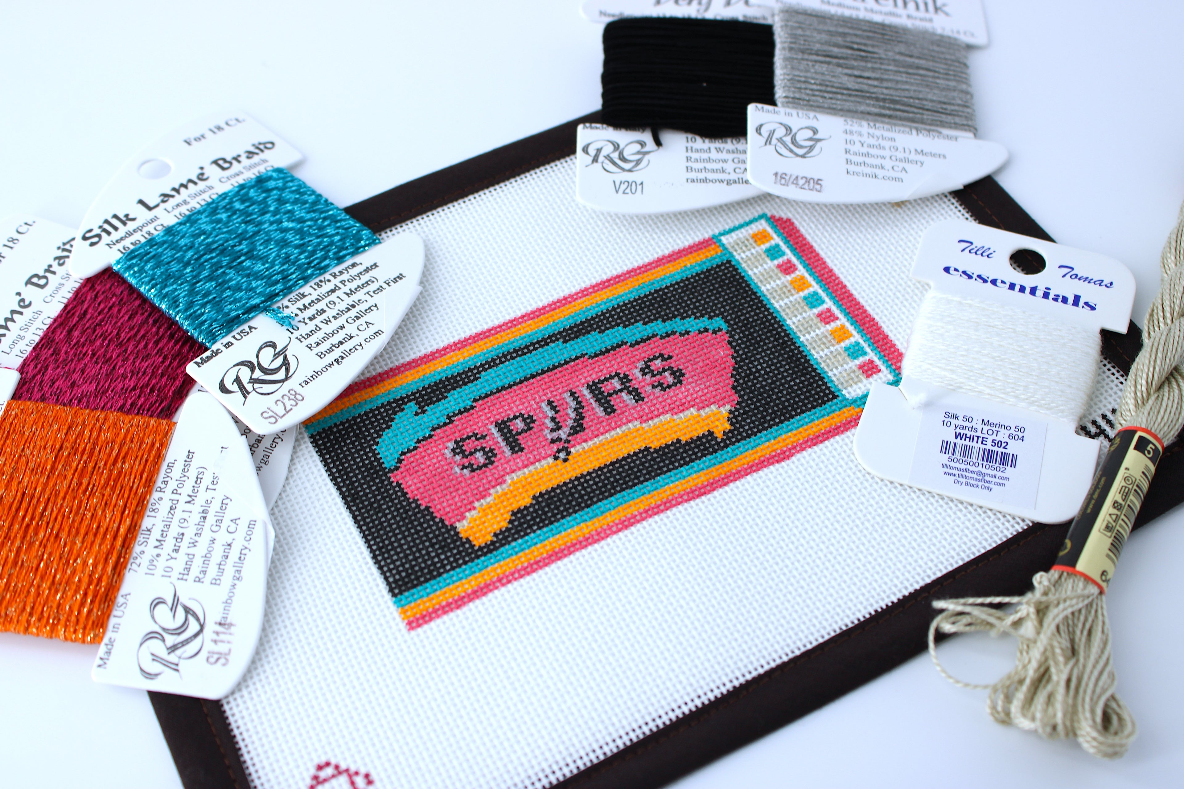 Spurs Matchbox Needlepoint Canvas