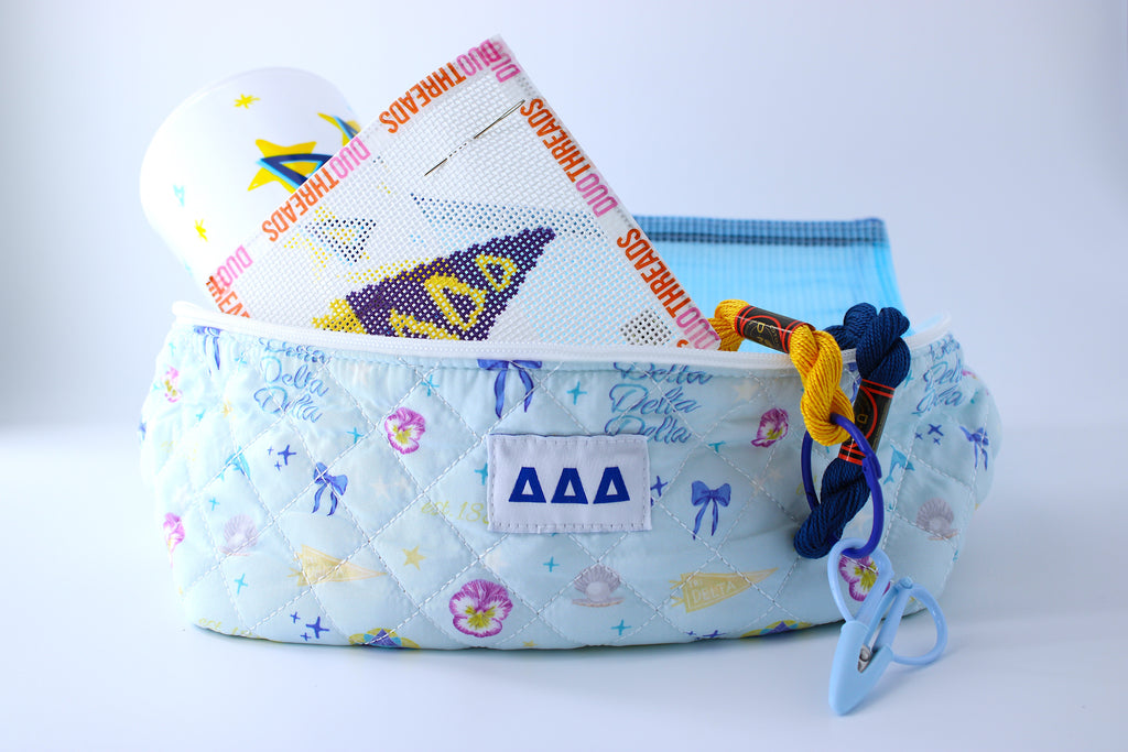 Sorority Needlepoint Bid Box (Tri Delta)