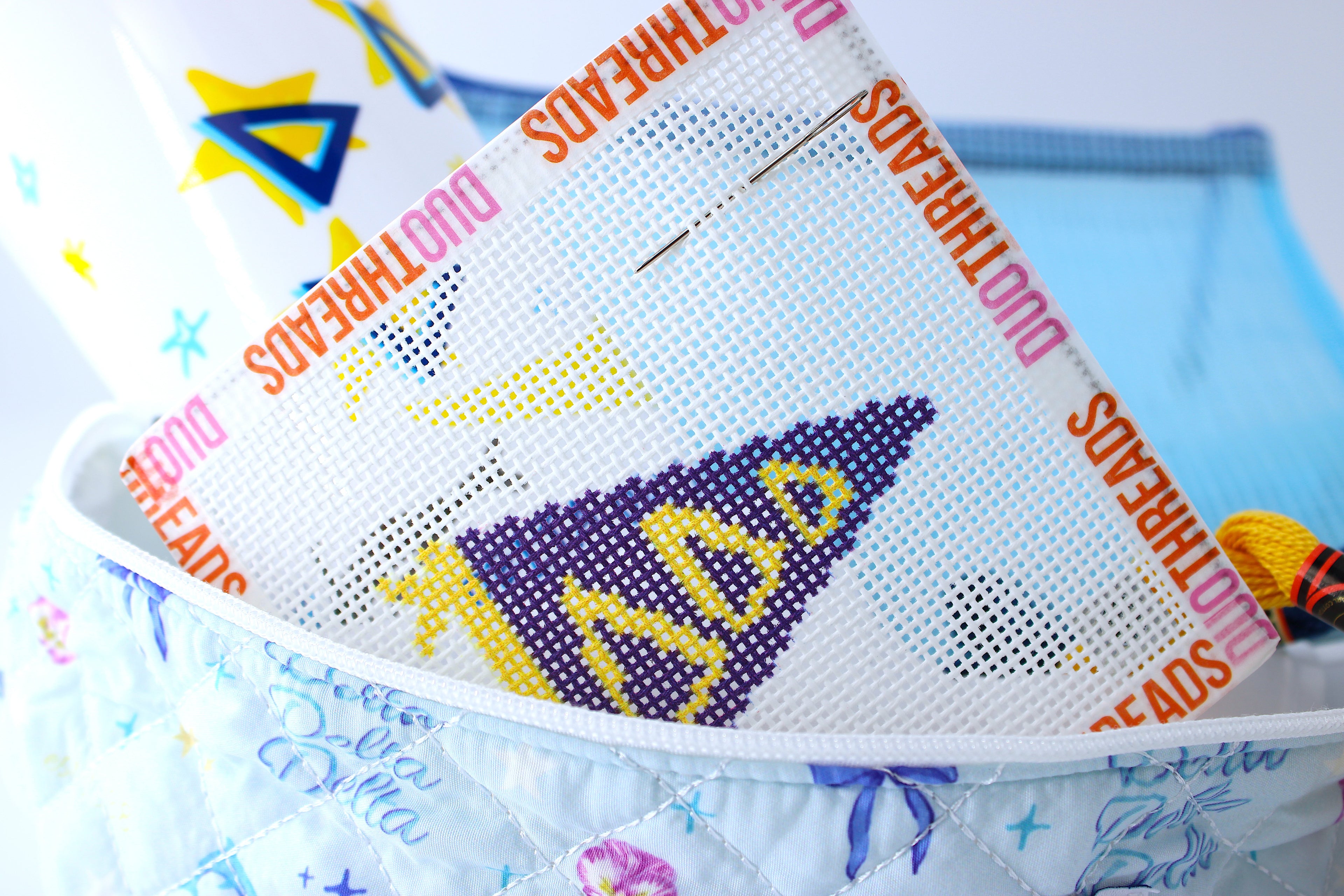Sorority Needlepoint Bid Box (Tri Delta)