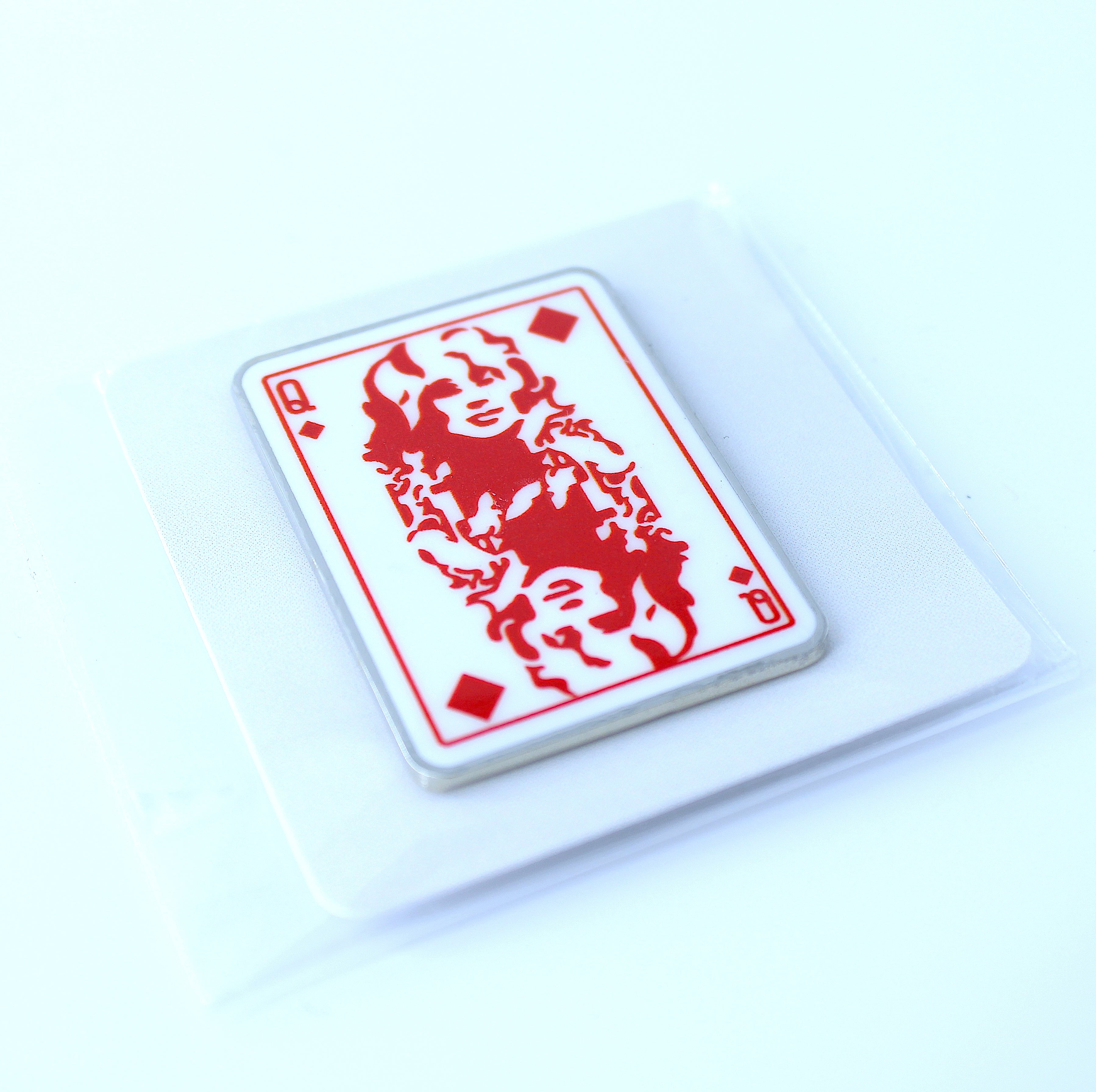 Dolly Playing Card Needle Minder