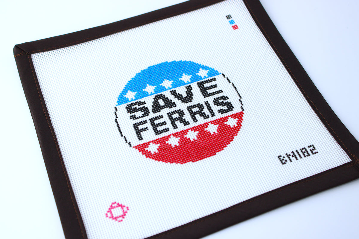 Save Ferris Needlepoint Ornament Canvas