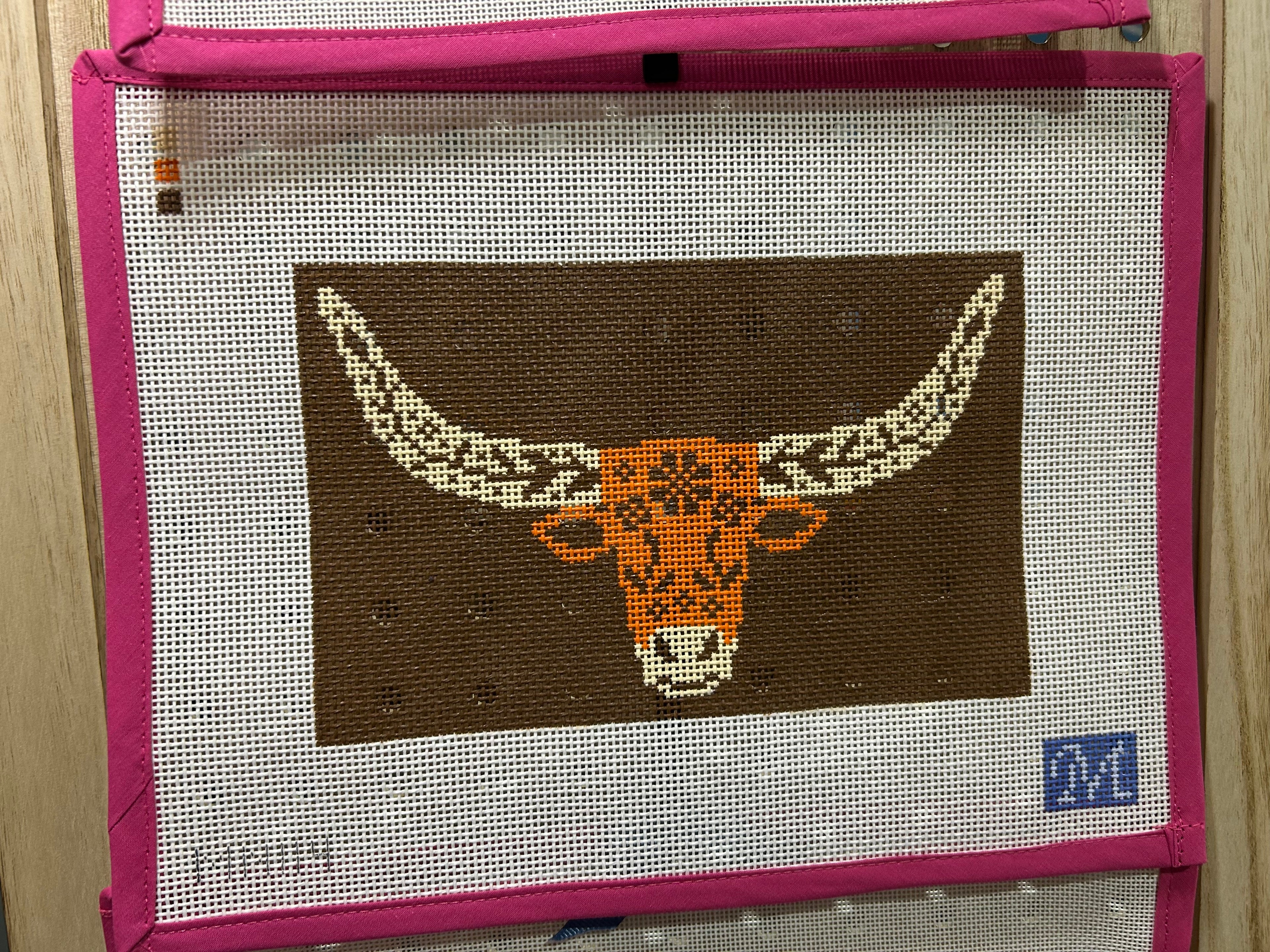 Maura Nolan Designs Longhorn Needlepoint Canvas