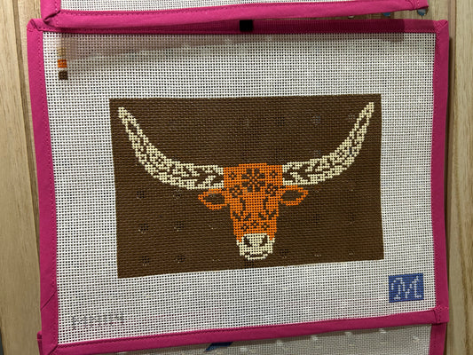 Maura Nolan Designs Longhorn Needlepoint Canvas