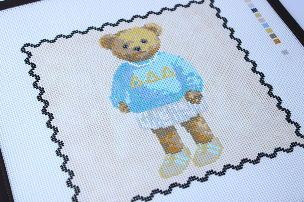 Tri Delta Bear Needlepoint Canvas