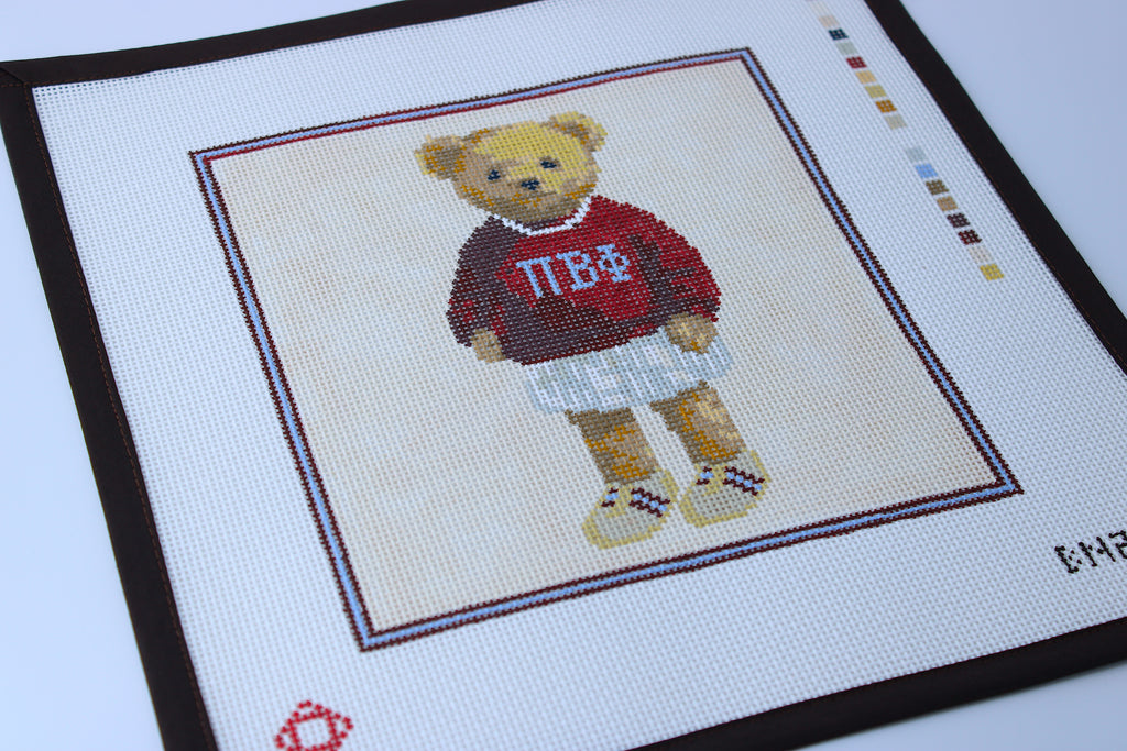 Pi Beta Phi Bear Needlepoint Canvas