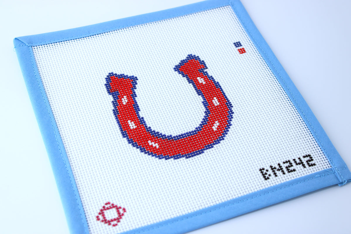 Beginner Series Horseshoe Needlepoint Canvas Kit