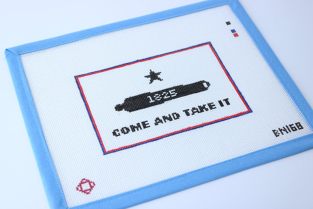 Gonzales Flag (Come and Take It) Needlepoint Canvas