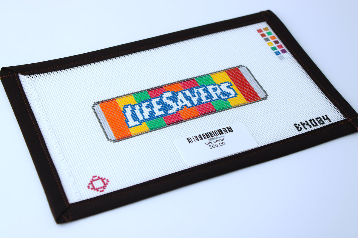 LifeSavers Needlepoint Ornament Canvas