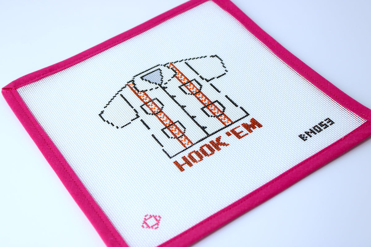 UT Guayabera Needlepoint Ornament Canvas