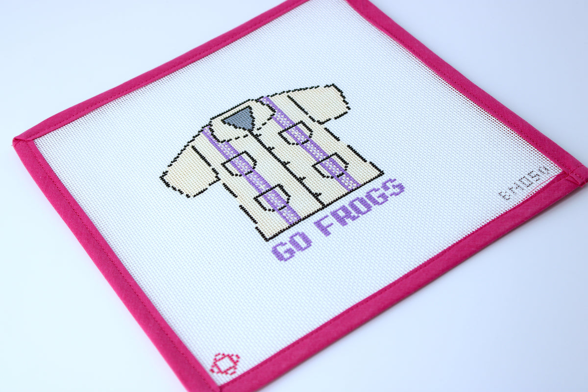 TCU Guayabera Needlepoint Ornament Canvas